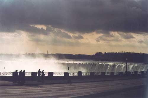 Niagara falls from the top